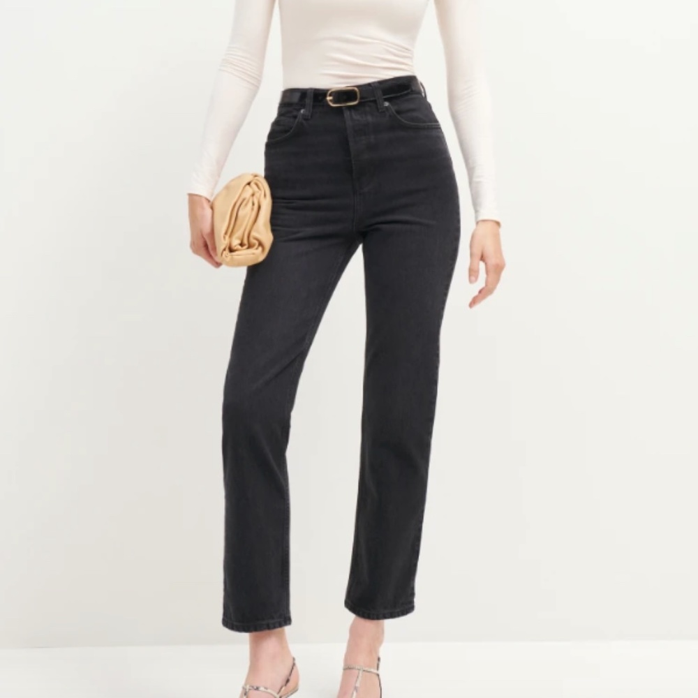 [NWOT] Reformation Cynthia High Rise Jean 27 - Black